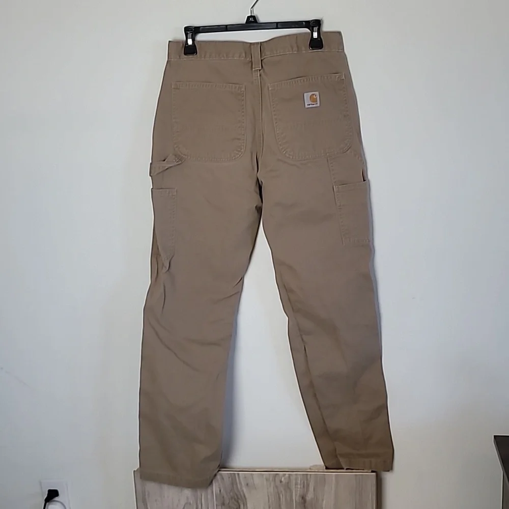 Carhartt B324 DKH Carpenter Pants Men’s 31x32 Tan Dungaree Fit Workwear Utility